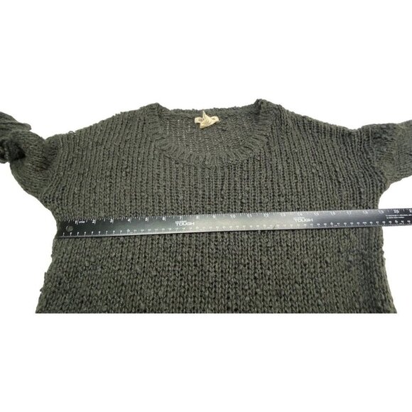 BILLABONG Long Sleeve Open Knit Pullover Sweater Dark Gray S 62-9 - Picture 6 of 14